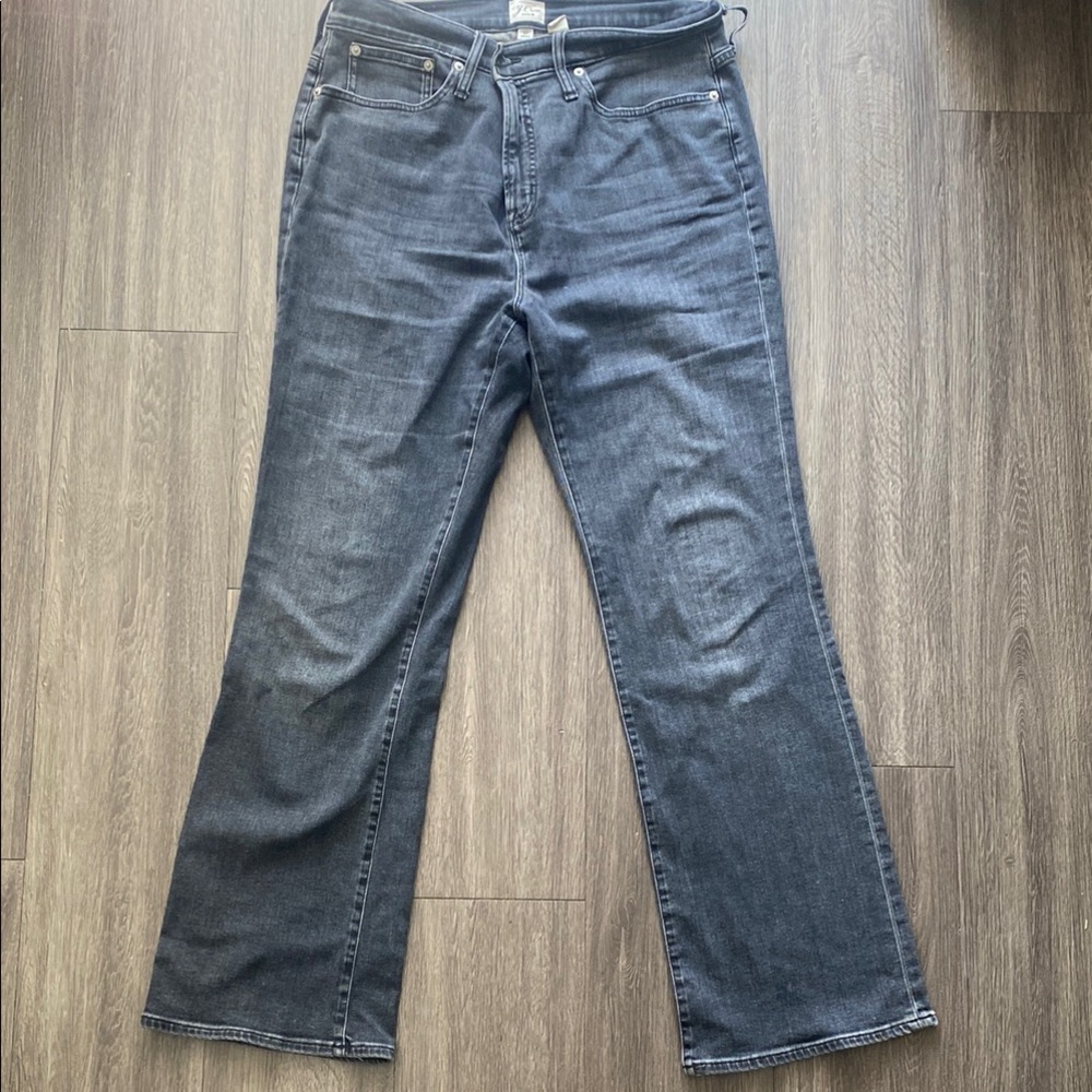 Curvy Full Length Demi Boot Jcrew black/grey jeans
